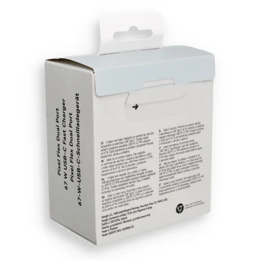Google GA05732 eredeti 45 W-os USB-C PD hálózati töltő, fehér - 8