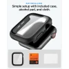 Spigen Thin Fit 360 védőtok beépített edzett üveggel Apple Watch 4 / 5 / 6 / SE 1 / 2 / 3 (44 mm) fekete thumbnail