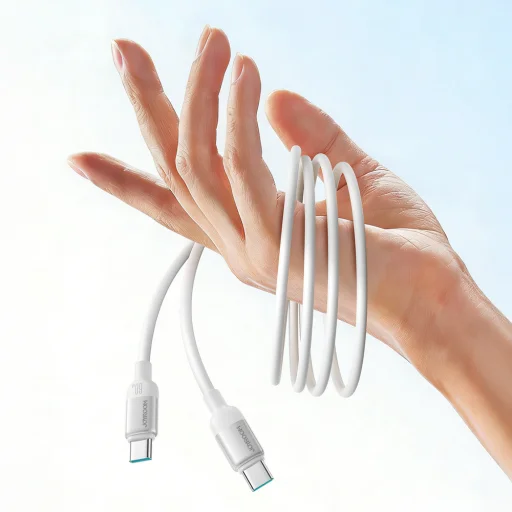 Joyroom S-A62 Lively Series 60 W nabíjací a dátový kábel USB-C – USB-C, 1,2 m, biely - 5