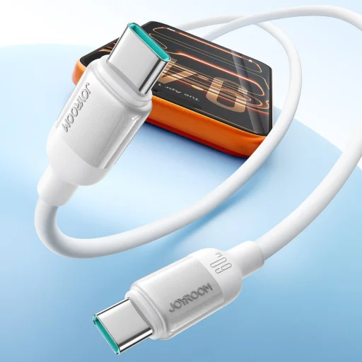 Joyroom S-A62 Lively Series 60 W nabíjací a dátový kábel USB-C – USB-C, 1,2 m, biely - 6