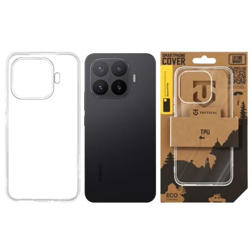 Tactical TPU kryt pre Xiaomi 17T Pro transparentný - 3