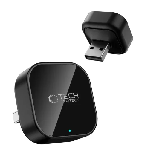 Tech-Protect Ultraboost CA01 bezdrôtový adaptér pre Apple CarPlay a Android Auto, matná čierna - 3