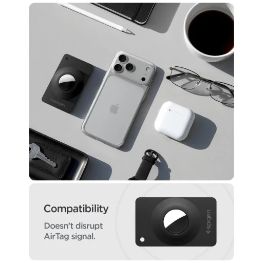 Spigen AirFit 2 držiak na AirTag pre Apple AirTag 1/2, 2 ks, čierny - 10