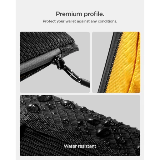 Spigen LF300 RFID peňaženka na karty, čierna - 9