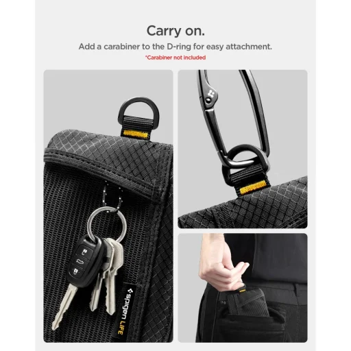 Spigen LF300 RFID peňaženka na karty, čierna - 10