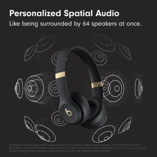 Beats Solo 4 bezdrôtové slúchadlá matná čierna/zlatá MC2L4 - 6
