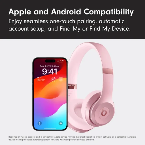 Beats Solo 4 bezdrôtové slúchadlá metalická ružová MDWJ4 - 6