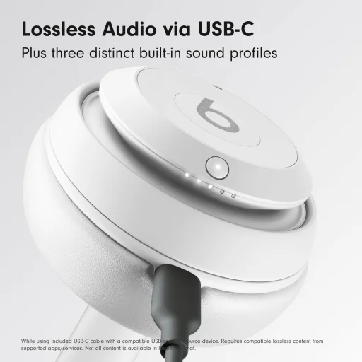 Beats Studio Pro bezdrôtové slúchadlá, matné biele, EU MC2P4 - 3