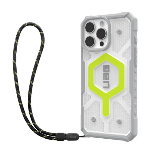 UAG Pathfinder Clear MagSafe kryt s neónovou šnúrkou pre iPhone 16 Pro Max - 2