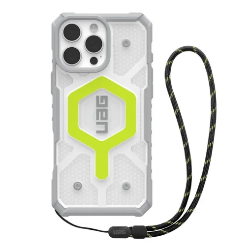 UAG Pathfinder Clear MagSafe kryt s neónovou šnúrkou pre iPhone 16 Pro Max - 1