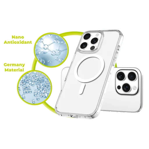 Mobile Origin Easy Hybrid MagSafe priehľadný kryt pre iPhone 16 Pro - 8