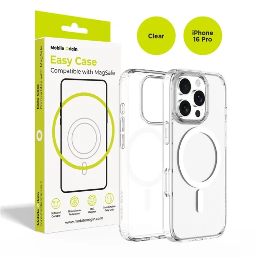 Mobile Origin Easy Hybrid MagSafe priehľadný kryt pre iPhone 16 Pro - 1