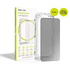 Mobile Origin EasyGlass privátne ochranné sklo s inštalačným rámikom pre iPhone 16 Pro Max/17 Pro Max