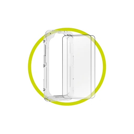 iPhone 16 Pro Max/17 Pro Max Mobile Origin EasyGlass kijelzővédő üveg felhelyezőkerettel, 2 db - 3