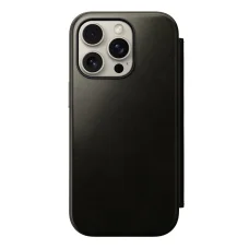 Nomad Leather Folio zelené chrómové puzdro pre iPhone 16 Pro