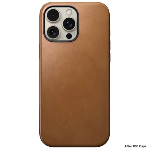 Nomad Modern Leather kožené puzdro pre iPhone 16 Pro Max, anglická trieslová hnedá - 3