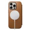 Nomad Modern Leather Folio kožené puzdro pre iPhone 16 Pro, hnedé thumbnail