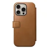 iPhone 16 Pro cserbarna Nomad Modern Leather Folio bőrtok thumbnail