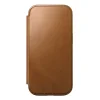 Nomad Modern Leather Folio kožené puzdro pre iPhone 16 Pro, hnedé thumbnail