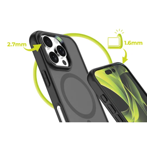 Mobile Origin Easy Hybrid MagSafe puzdro pre iPhone 16 Pro, matná čierna - 7