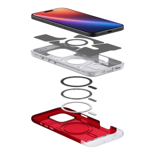 iPhone 16 Pro Max rubínovočervené puzdro Spigen Classic C1 MagSafe - 7