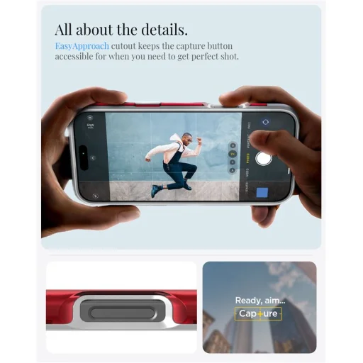 iPhone 16 Pro Max rubínovočervené puzdro Spigen Classic C1 MagSafe - 10