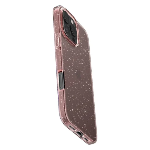 Puzdro Spigen Liquid Crystal Glitter pre iPhone 16 Pro, ružový kremeň - 4