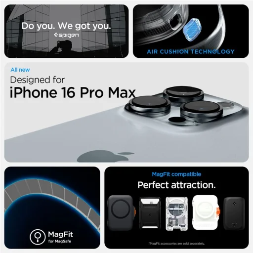 Biele puzdro Spigen Ultra Hybrid MagSafe Zero One pre Apple iPhone 16 Pro Max - 5