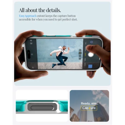 Puzdro Spigen Classic C1 MagSafe pre iPhone 16 Pro, Bondi modrá - 4