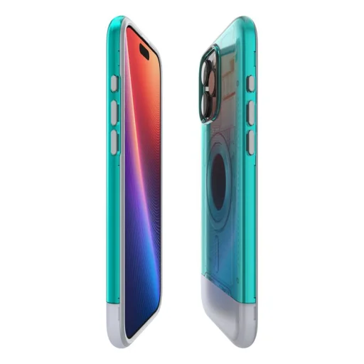 Puzdro Spigen Classic C1 MagSafe pre iPhone 16 Pro, Bondi modrá - 13