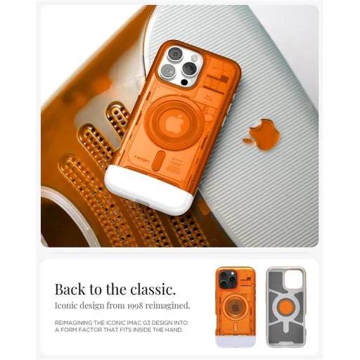 iPhone 16 Pro mandarínkové puzdro Spigen Classic C1 MagSafe - 4