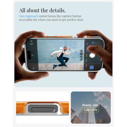 iPhone 16 Pro mandarínkové puzdro Spigen Classic C1 MagSafe - 6