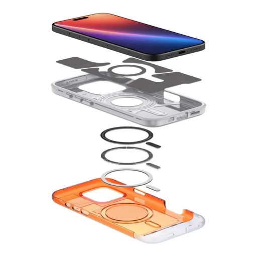 iPhone 16 Pro mandarínkové puzdro Spigen Classic C1 MagSafe - 14