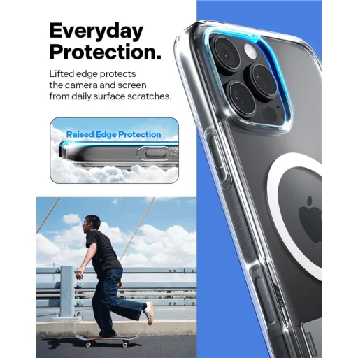 iPhone 16 Pro Max priehľadný biely/strieborný kryt Spigen Caseology Capella MagSafe so stojanom - 5