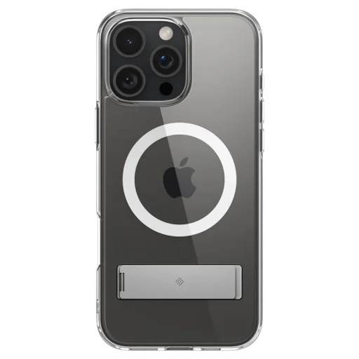 iPhone 16 Pro Max priehľadný biely/strieborný kryt Spigen Caseology Capella MagSafe so stojanom - 7