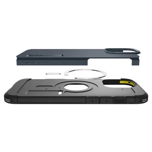 Puzdro Spigen Tough Armor T MagSafe pre iPhone 16 Pro Max, metalická bridlicovo sivá - 10