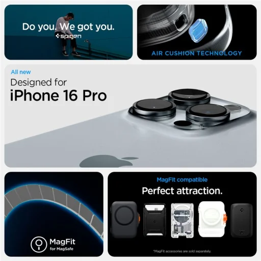 iPhone 16 Pro grafitové puzdro Spigen Ultra Hybrid T MagSafe - 3