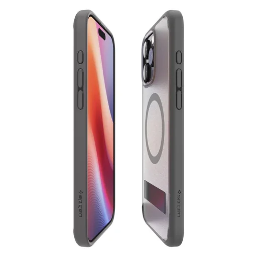 Puzdro Spigen Ultra Hybrid S MagSafe pre iPhone 16 Pro Max matné sivé - 8