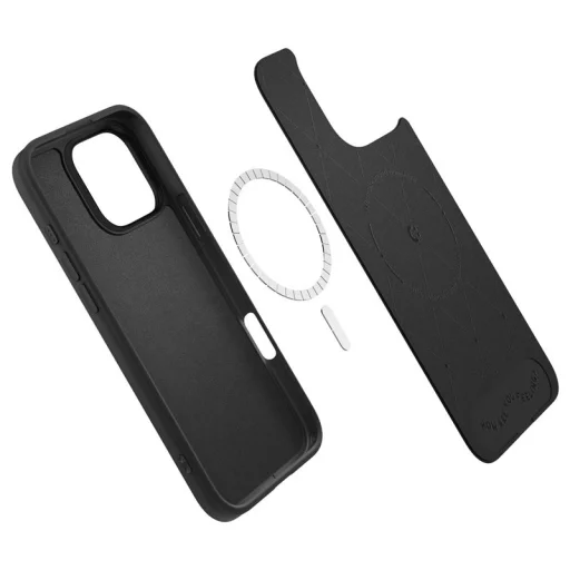 Čierne puzdro z vegánskej kože Spigen Cyrill Kajuk MagSafe pre iPhone 16 Pro Max - 2
