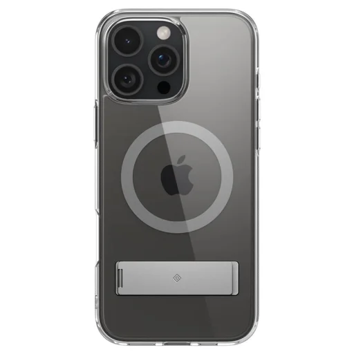  Apple iPhone 16 Pro áttetsző szürke Spigen Caseology Capella MagSafe kitámasztós tok - 5