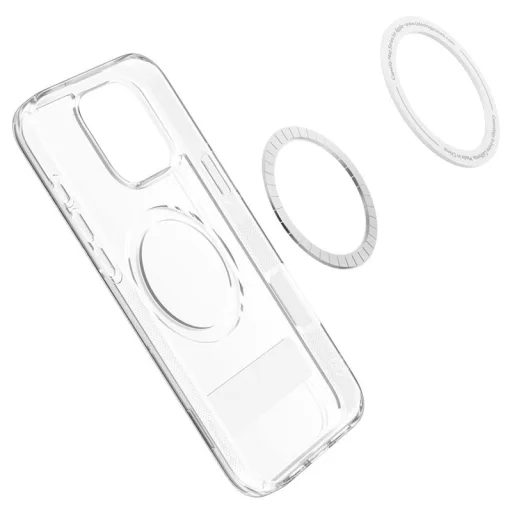  Apple iPhone 16 Pro áttetsző szürke Spigen Caseology Capella MagSafe kitámasztós tok - 7