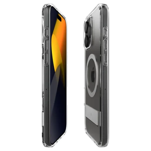 iPhone 16 Pro priesvitné sivé puzdro Spigen Caseology Capella MagSafe so stojančekom - 10