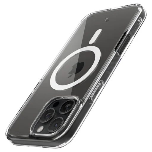 iPhone 16 Pro priehľadný biely kryt Spigen Caseology Capella MagSafe - 3