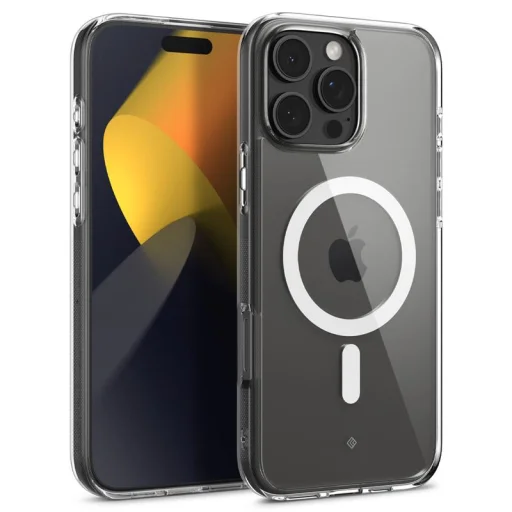 iPhone 16 Pro priehľadný biely kryt Spigen Caseology Capella MagSafe - 1