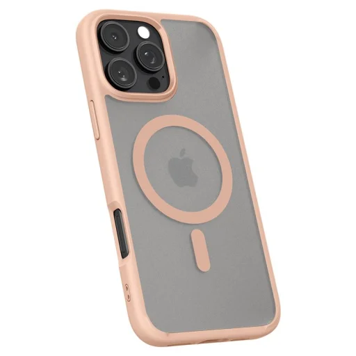 Apple iPhone 16 Pro Max matt rózsaarany titán Spigen Ultra Hybrid MagSafe tok - 15