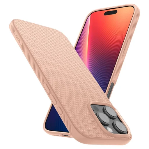 Apple iPhone 16 Pro Max ružovozlatý titán puzdro Spigen Liquid Air TPU - 2