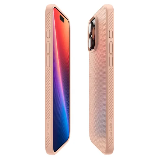  Apple iPhone 16 Pro Max rózsaarany titán Spigen Liquid Air TPU tok - 8