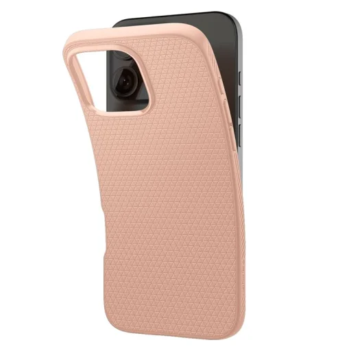 iPhone 16 Pro ružovozlatý titán Spigen Liquid Air TPU puzdro - 5
