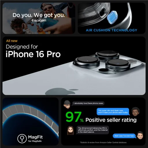 Puzdro Spigen Ultra Hybrid MagSafe pre iPhone 16 Pro, matný ružový titán - 3