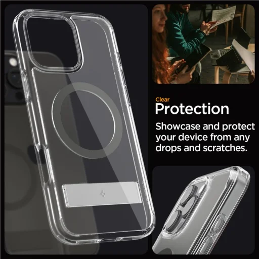 Puzdro Spigen Ultra Hybrid S MagSafe pre iPhone 16 Pro, grafitové - 5